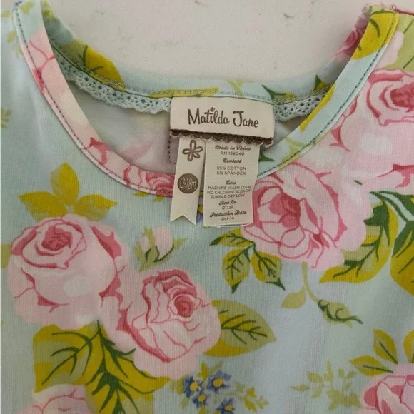 Matilda Jane Floral Print Outfit - Pink and Blue - Picture 8 of 8